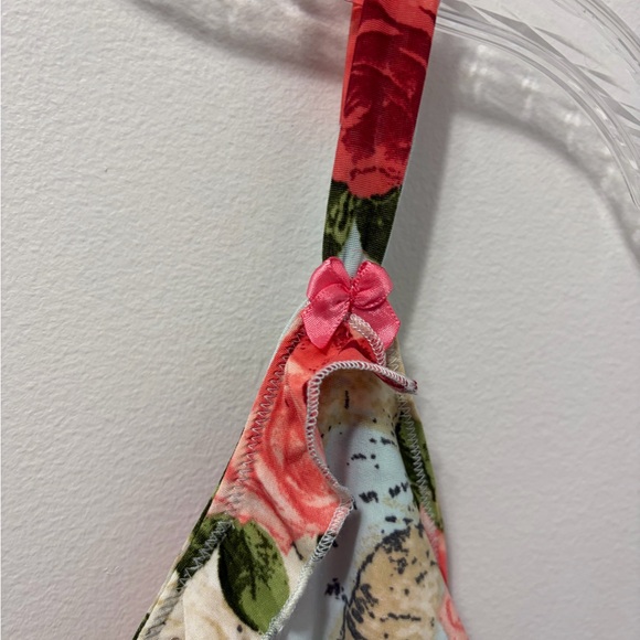 NWT Betsey Johnson "Roses Voyage" Postcard Print Slip Dress - Medium - Picture 9 of 11